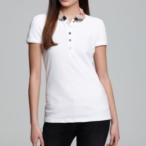BURBERRY BRIT Women's Polo w/ Checked Collar